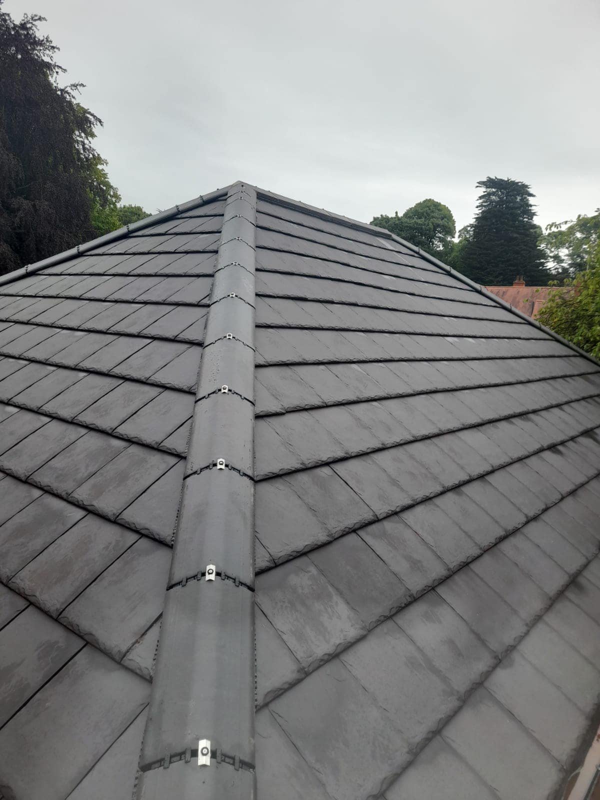 Completed roofing project
